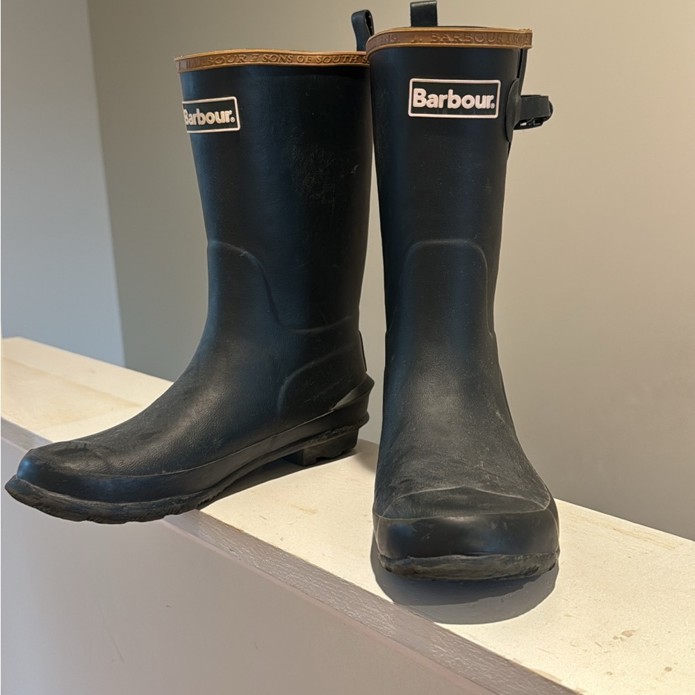 Barbour Kids Simonside Wellington Rain Boots, Olive, 3Y - Picture 5 of 8